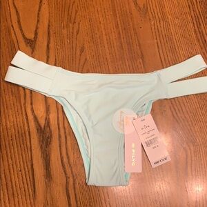 NWT‎ PILYQ Aquamarine Strappy Madrid Bikini Bottom